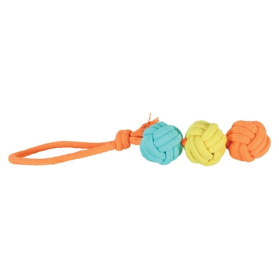 Zolux flostouw twist met 3 touwballen meerkleurig