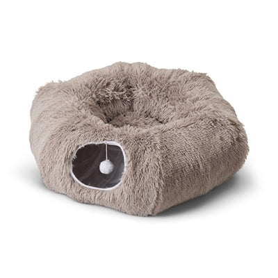 Savic snuggle tunnel kattenmand warm grijs