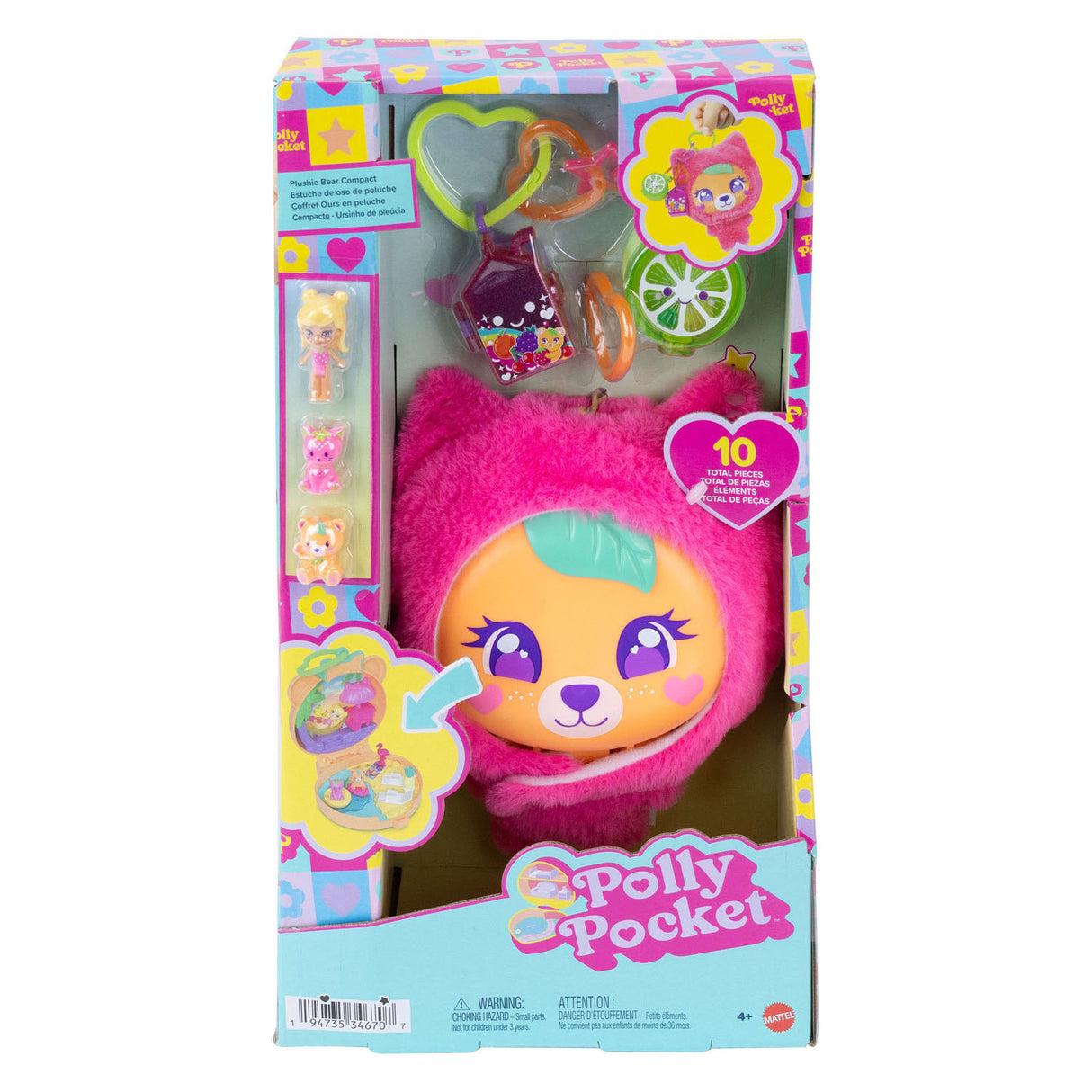 Kompaktes Spielset „Polly Pocket Teddybär“.