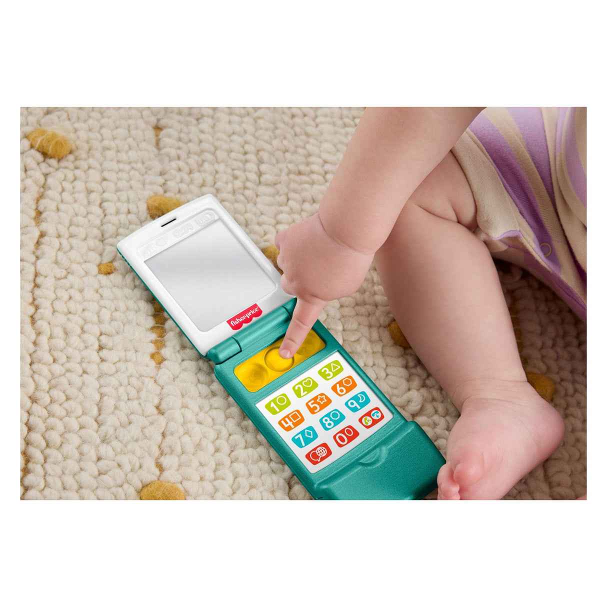Fisher-Price Lach-Learn-Flip-Phone – musikalische Lernaktivität für Kleinkinder