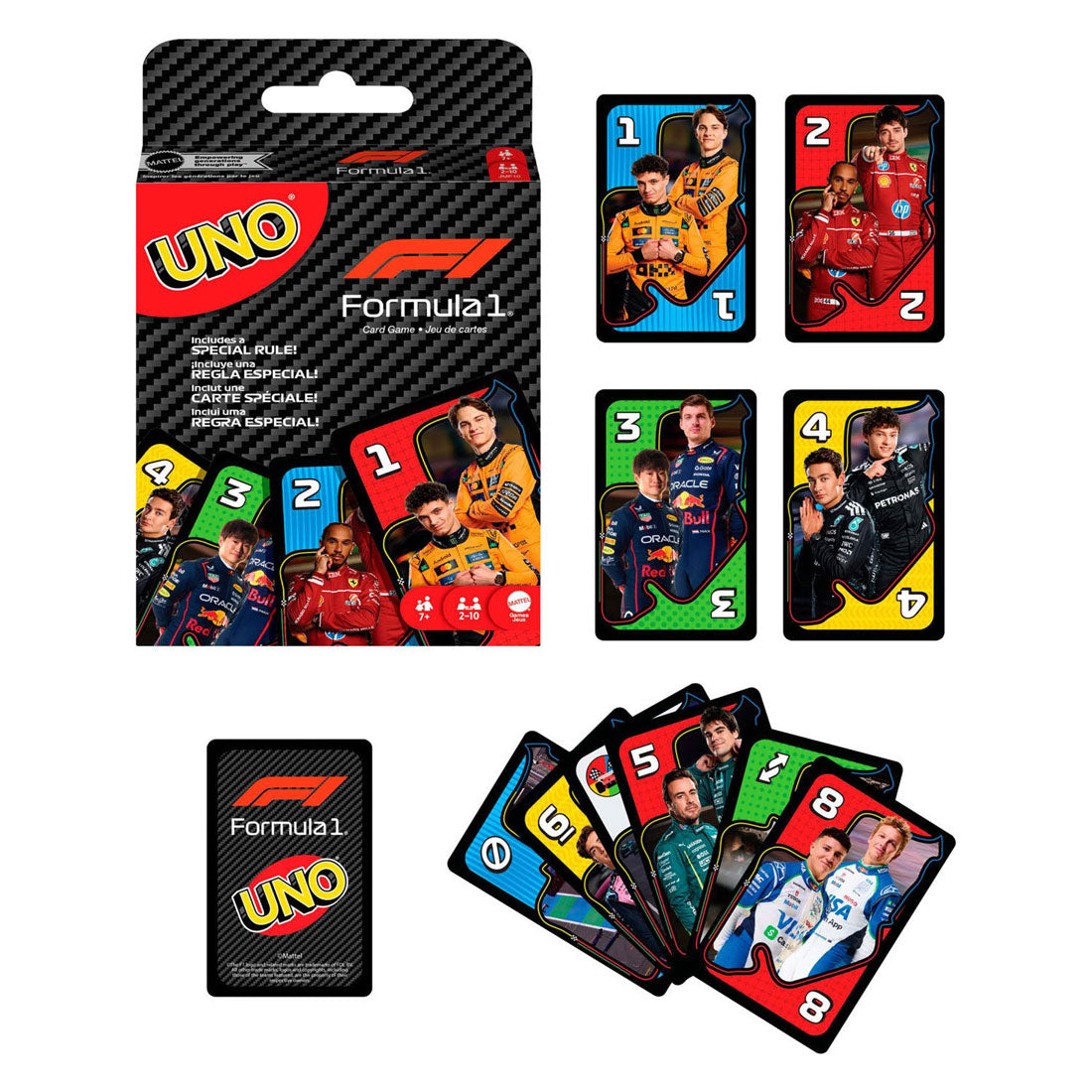 Mattel Games Uno F1 – Kartenspiel