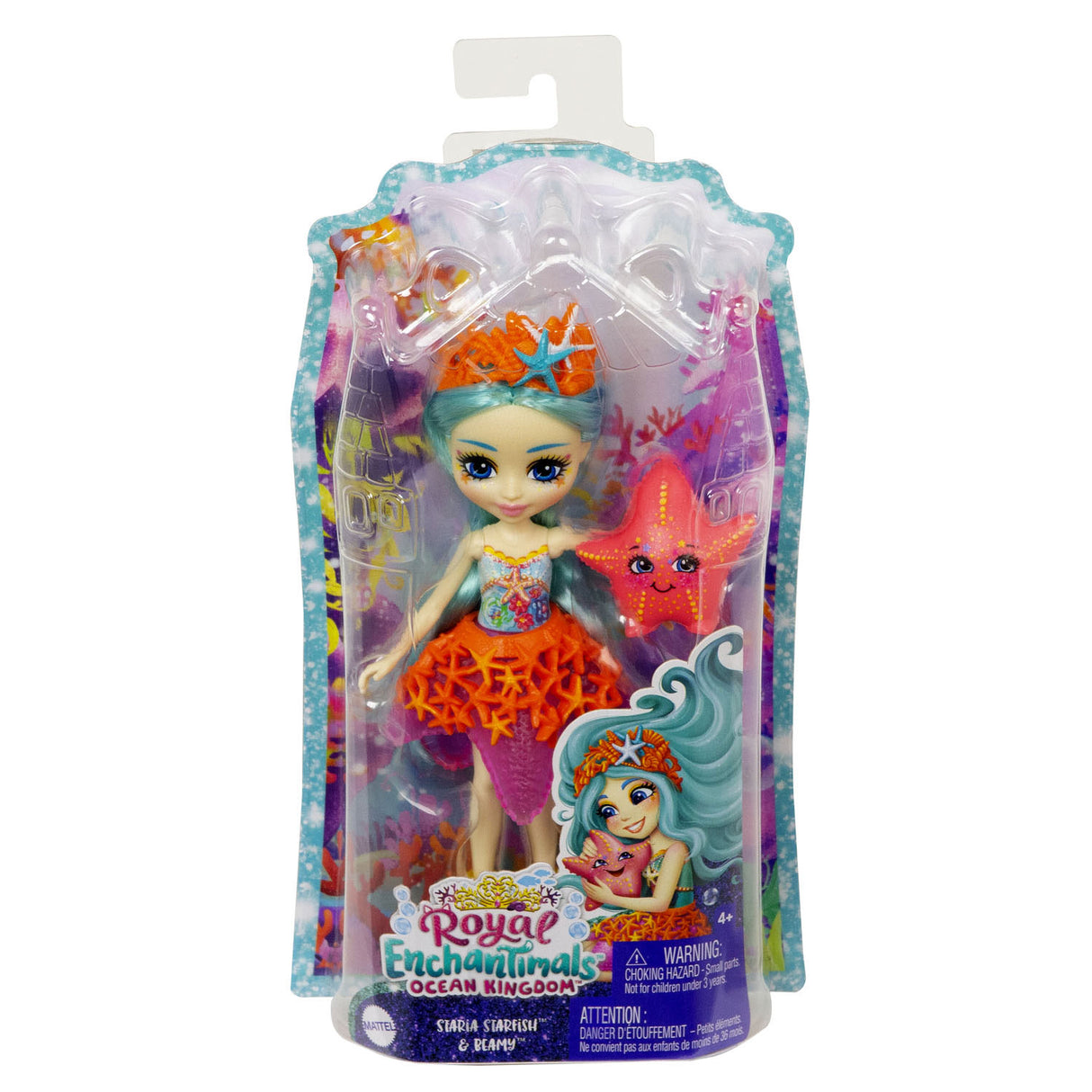 Mattel Enchandimals Ocean Kingdom Starria Starfish Beamy