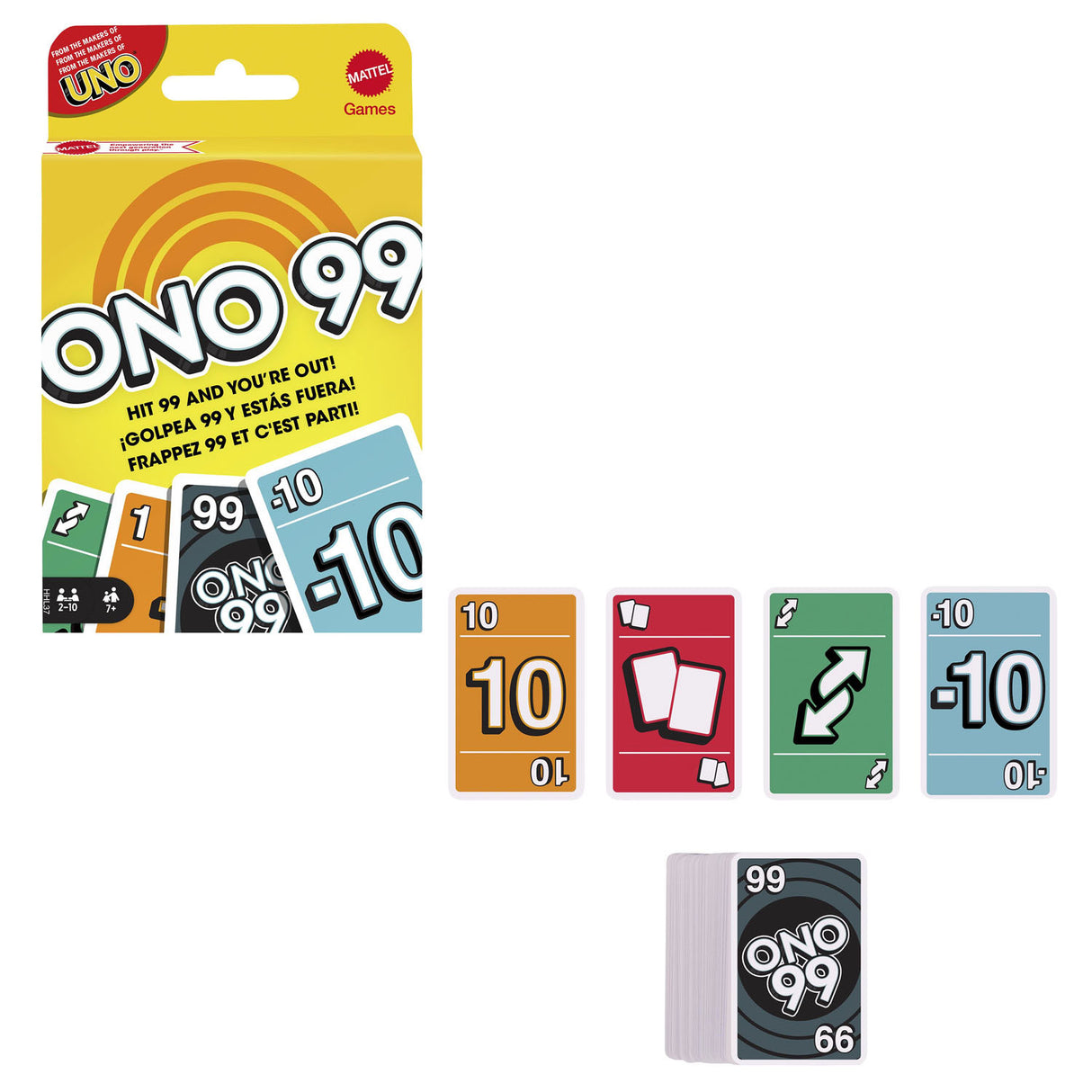 Mattel O'No 99 Juego de cartas