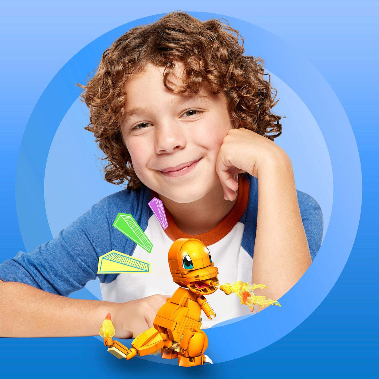 Mega Construct Pokemon-Bauset – Charmander – 180 Teile.