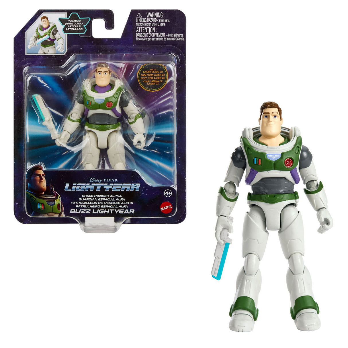 Mattel Pixar Buzz Lightyear Alpha Suit play figure