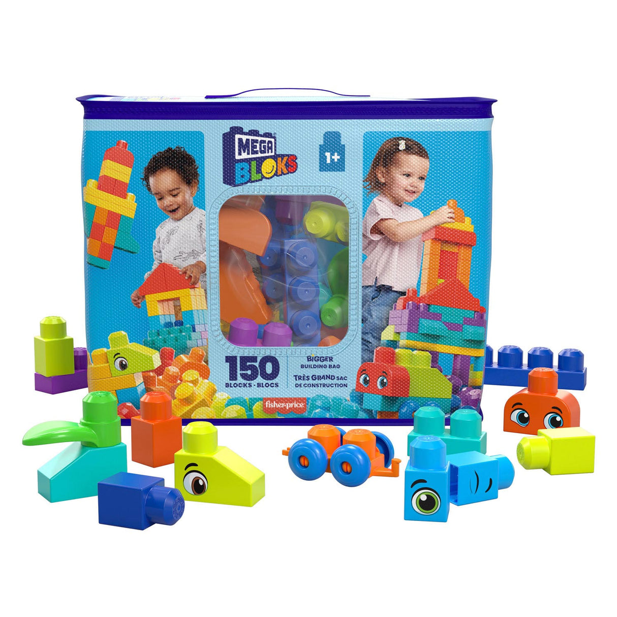 Mega Bloks Bigger Building Bag building blocks, 150dlg.