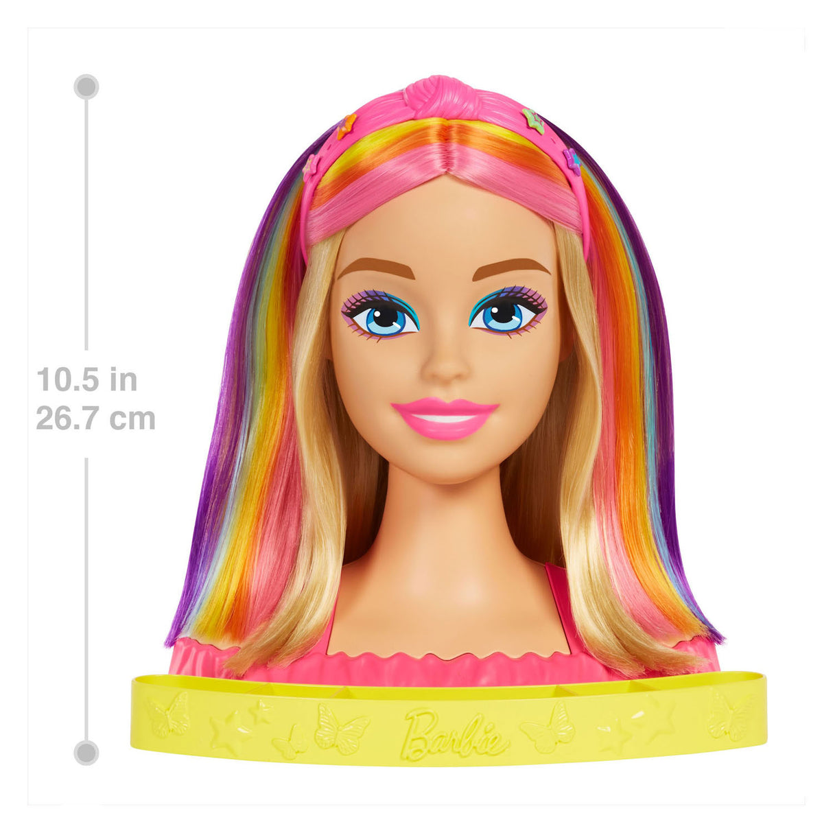 Mattel Neon Rainbow Hair Head Deluxe