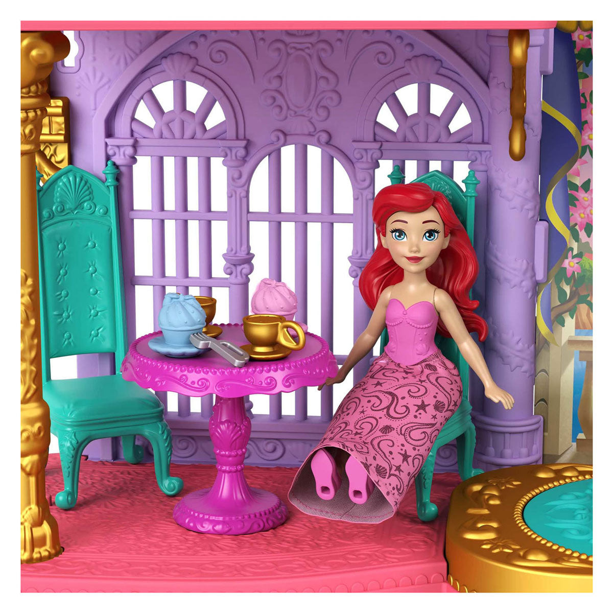 Mattel Disney Princess Artiels Land und Sea Kaseel Dollhouse