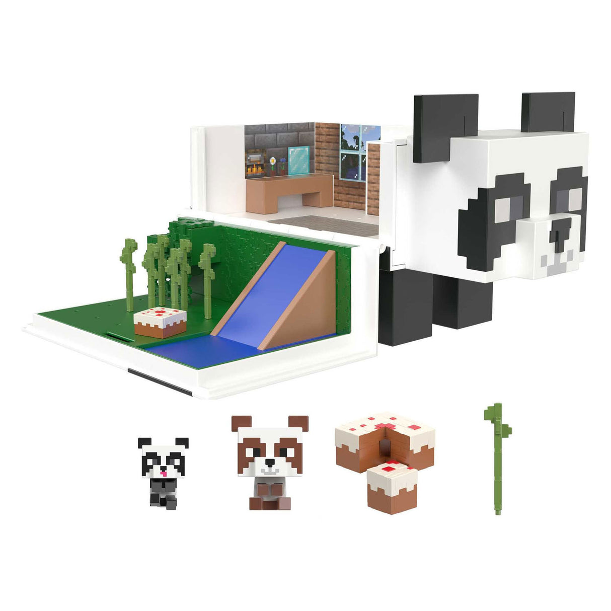 Mattel Minecraft Mob Head Mini Panda Speelhuis Speelset