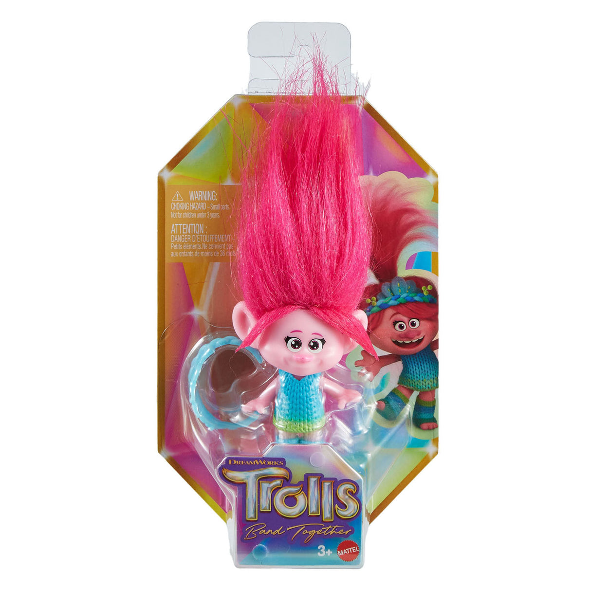 Mattel Trollen 3 Band zesummen Queen Poppy klenge Pop