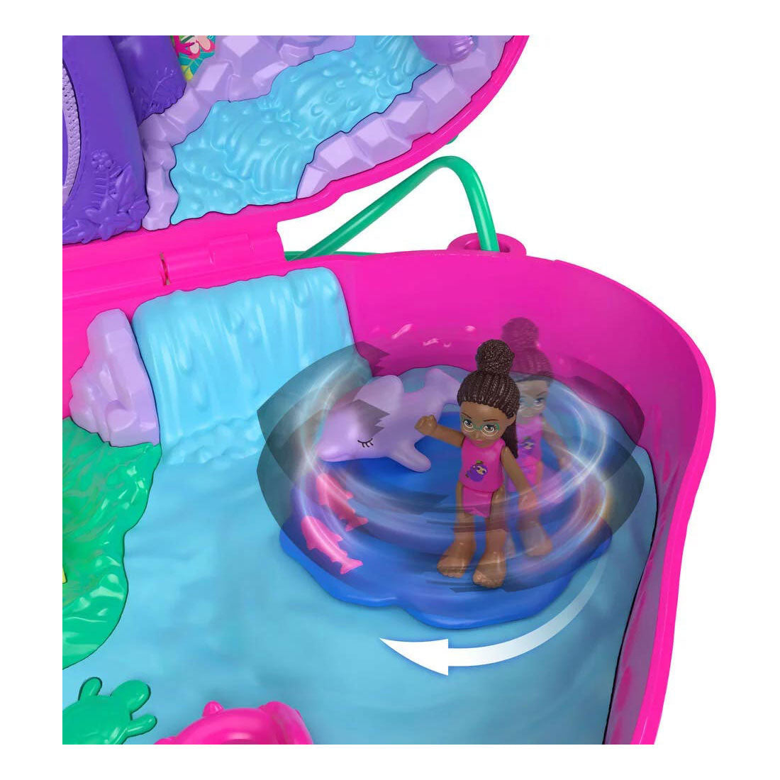 Mattel Polly Pocket slothing family 2-in-1 compact play set