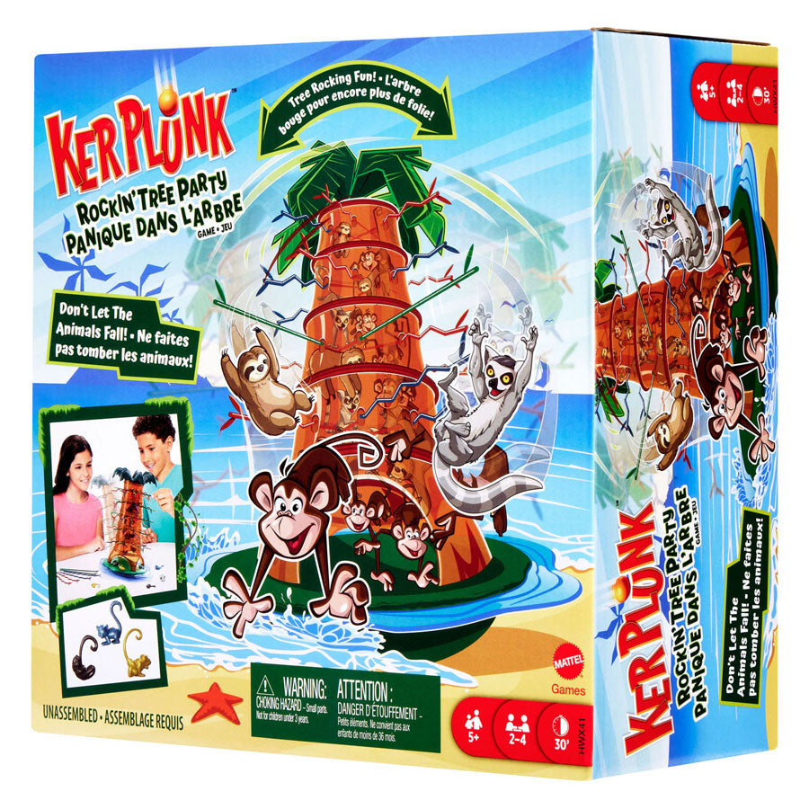 Mattel Spiele Fallende Affen Schaukelbaumparty zum Kinderspiel
