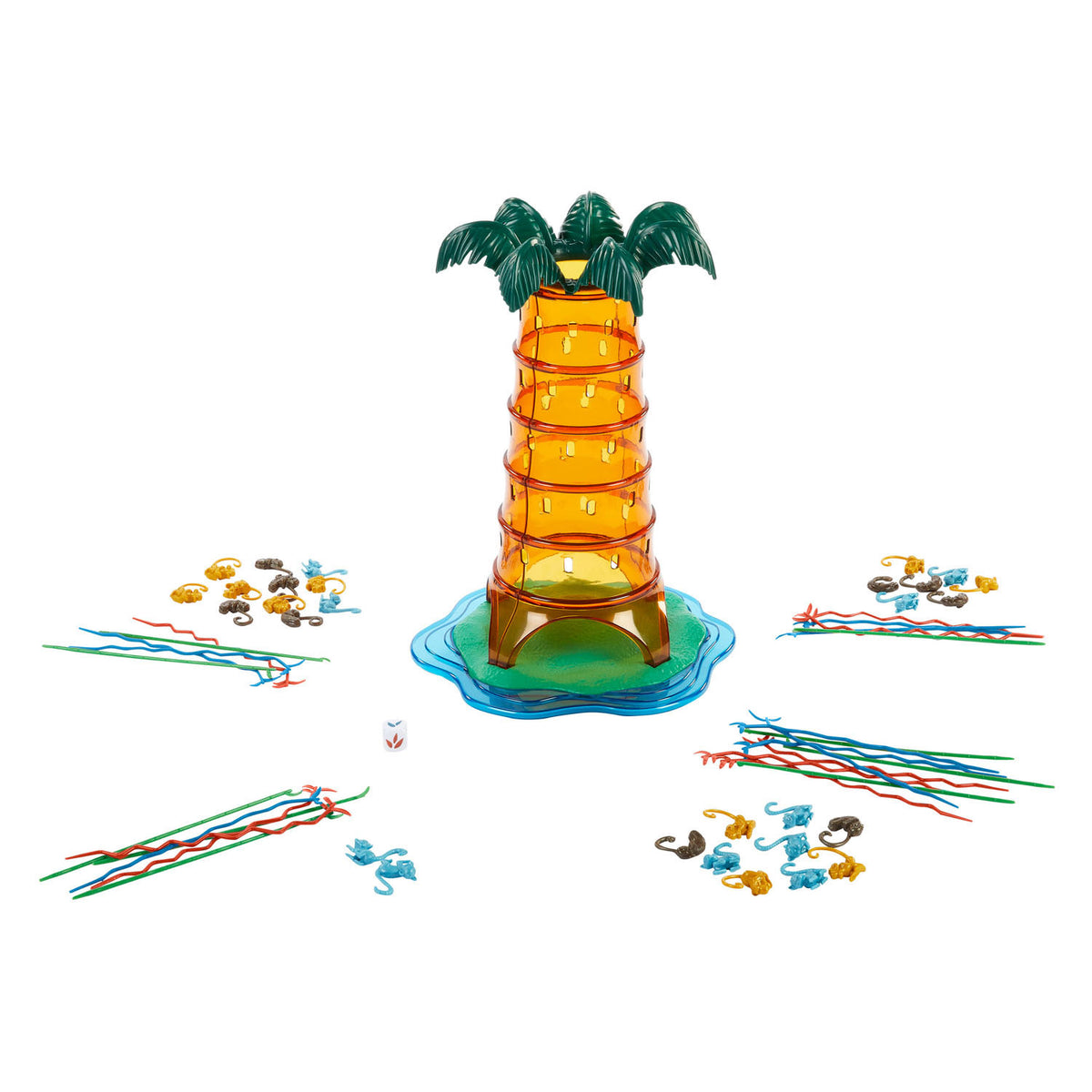 Mattel Spiele Fallende Affen Schaukelbaumparty zum Kinderspiel