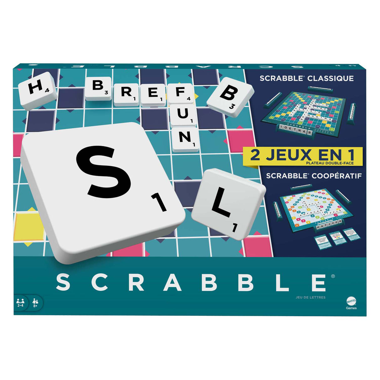 Mattel Scrabble brädspel franska