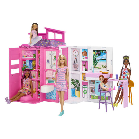 Mattel Holiday Home With Fashion Doll Play Set