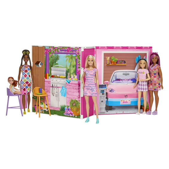 Mattel Barbie Holiday Home mit Fashion Doll Play Set