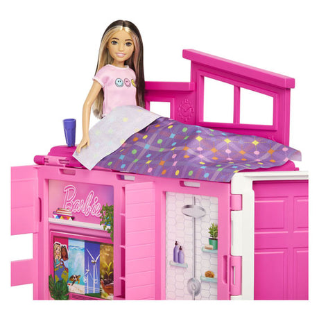 Mattel Barbie Holiday Home mit Fashion Doll Play Set