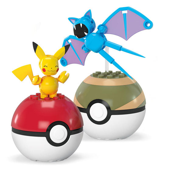 Mattel Mega Constux Pikachu Zubat Bouwset, 40dlg.