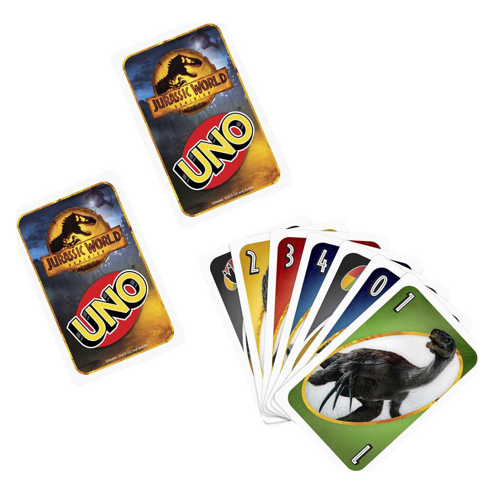 Mattel UNO Jurassic Welt: Dominatiounskaart Spill