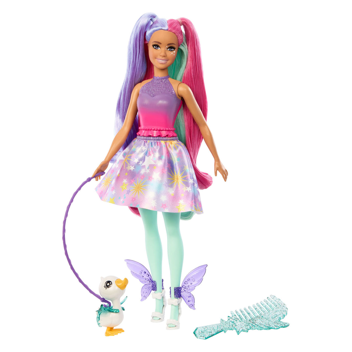 Mattel en Touch vun der Moudebutsch rosa purpurroude Hoer