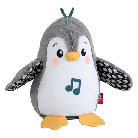 Fisher-Price Klappwackel-Pinguin – 20 cm hoch – interaktives Kuscheltier