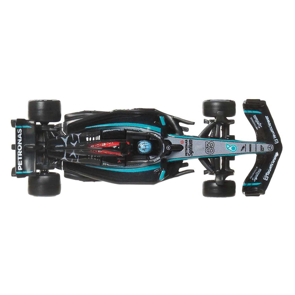 Hot Wheels Premium Metall-Formel-1-Sammelspielzeug-Rennwagen – George Russell Mercedes-Benz