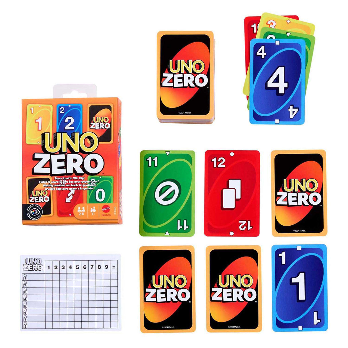 Mattel Uno Zero Kartenspiel