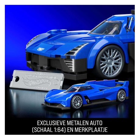 Hot Wheels Brick Shop Speed ​​Series Cadillac 1:32 Bauset – 236 Teile.