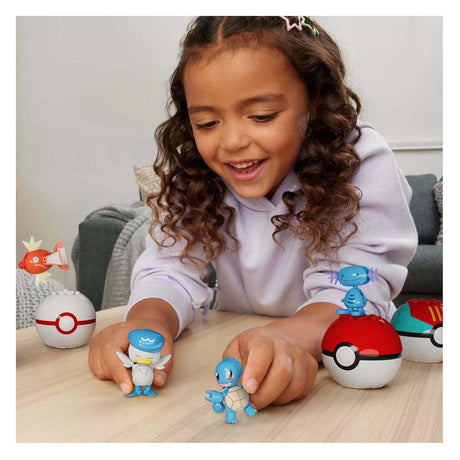 Mattel Mega Construct Pokemon-Bauset – Magikarp, Shellder und Quaxly