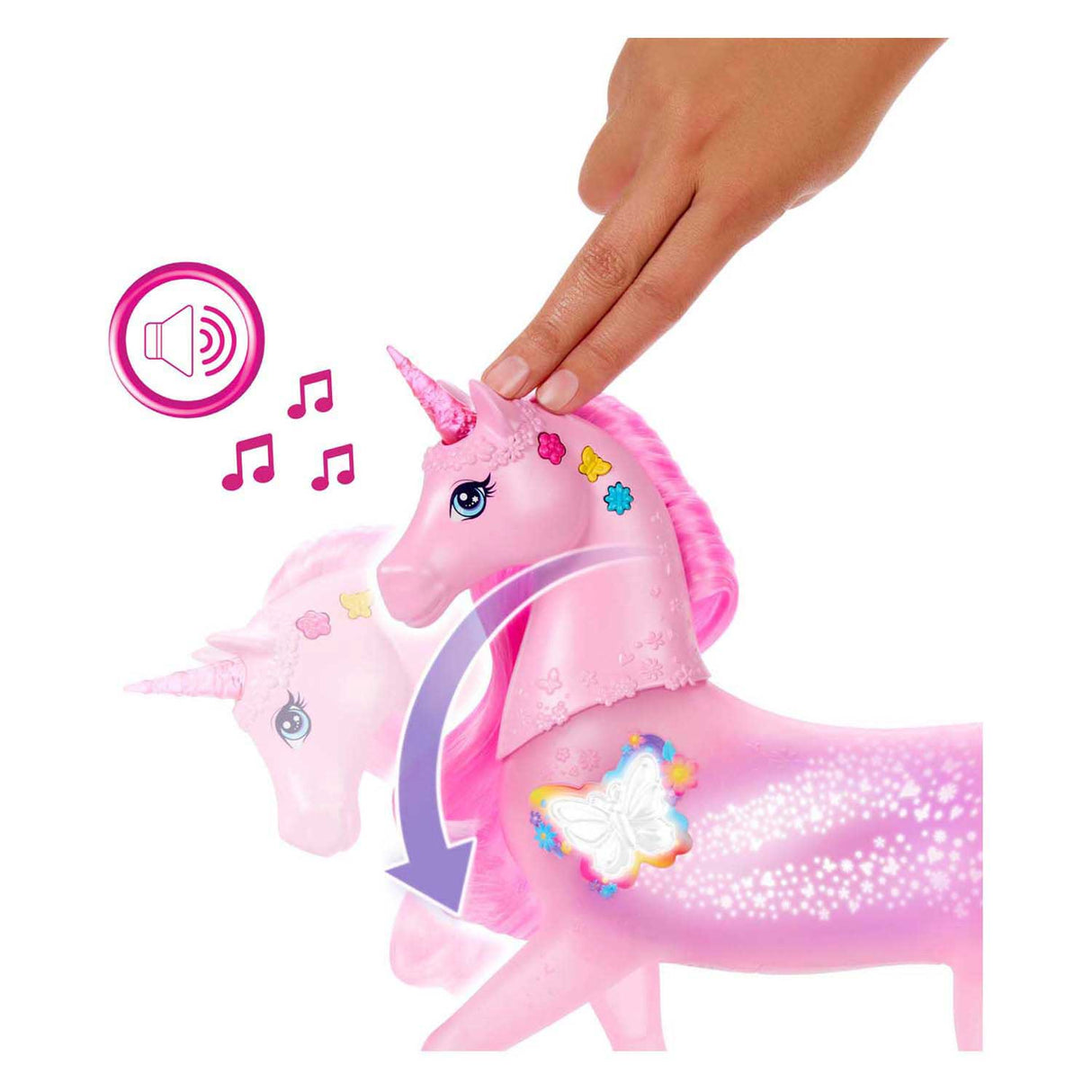 Barbie-Einhorn mit Licht und Sound