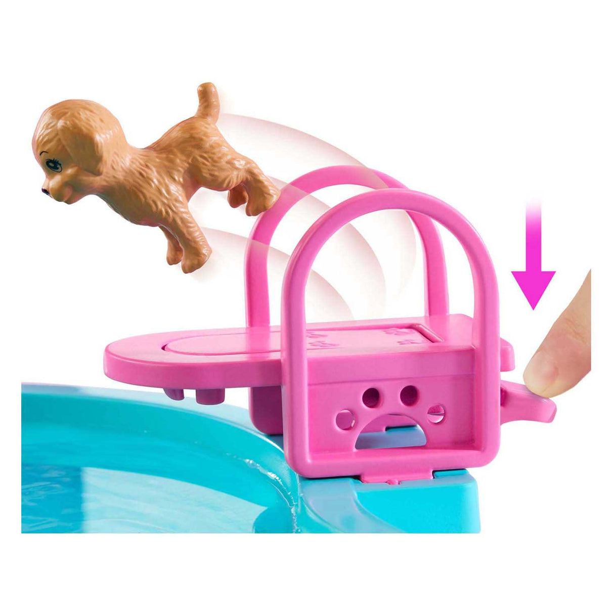 Barbie-Traumpool – Spielset mit Rutsche und Whirlpool und mehr als 20 Zubehörteilen