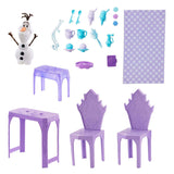 Mattel Disney Frozen Elsas Eispalast – 5 Spielbereiche mit Rutsche, Balkon und Olaf – 75 cm