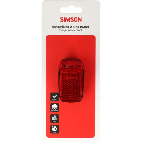 Simson aurora achterlicht d-line d100f naafdynamo
