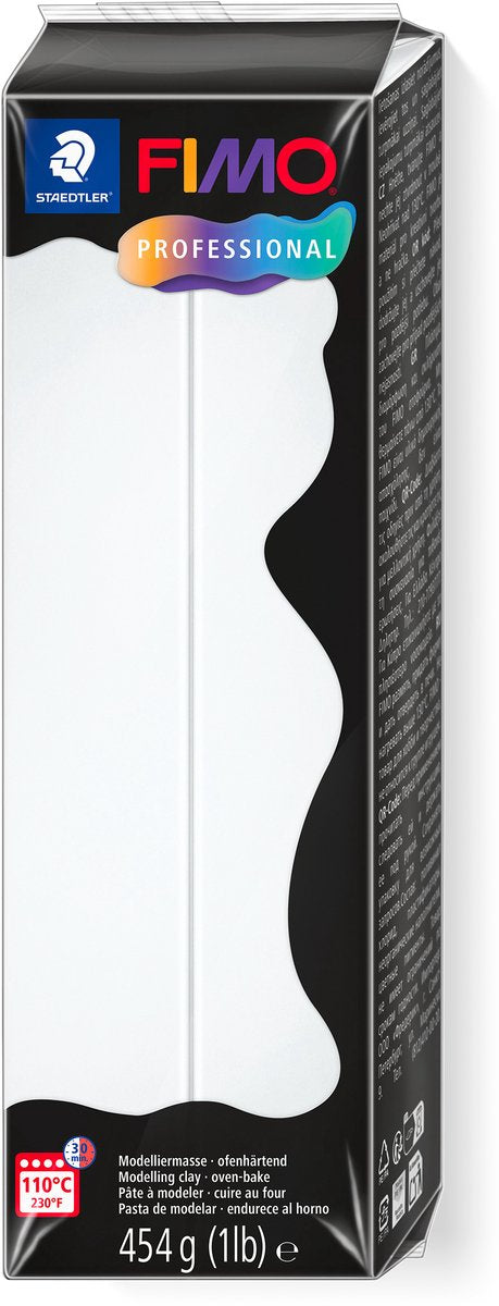 Fimo professional – ofenhärtende Profi-Modelliermasse – 454 g – weiß