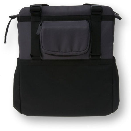 Basilikum Shopper XL - Sporty und trendige Fahrradbeutel für Lebensmittel und Strand, schwarzer Anthrazit, 20L