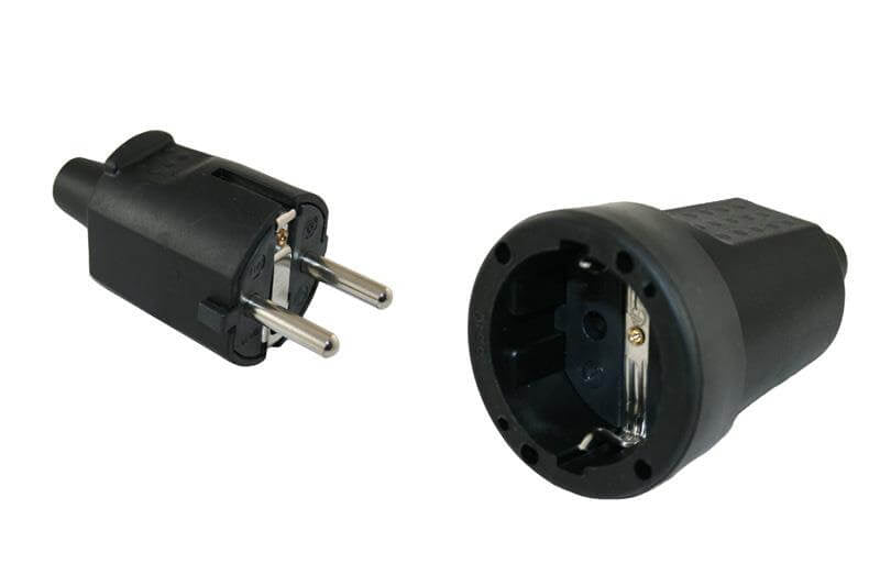 PVC-Stecker, Randstift-Erde