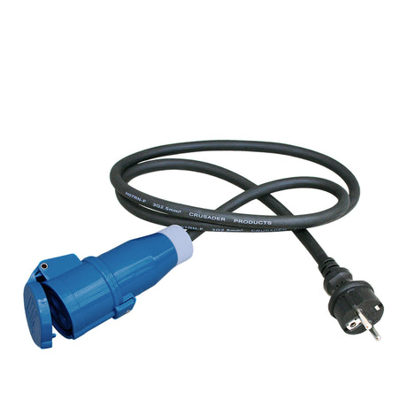 Adapterkabel 1,5 Meter 3x 2,5mm² mit Schuko-Stecker und CEE-Buchse - verpackt