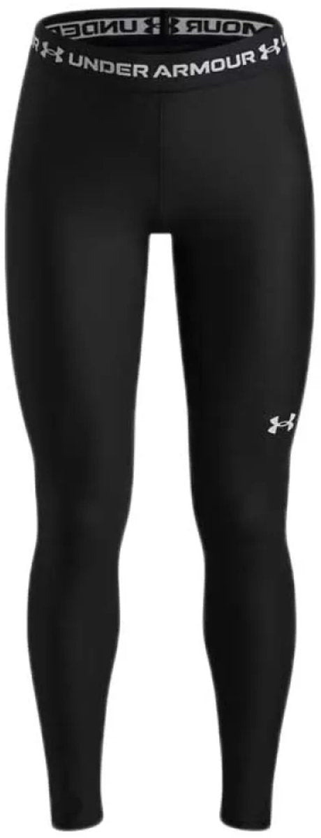 Under Armour Heatgear Leggings-Blk Mädchen-Sporthose – Schwarz – Weiß