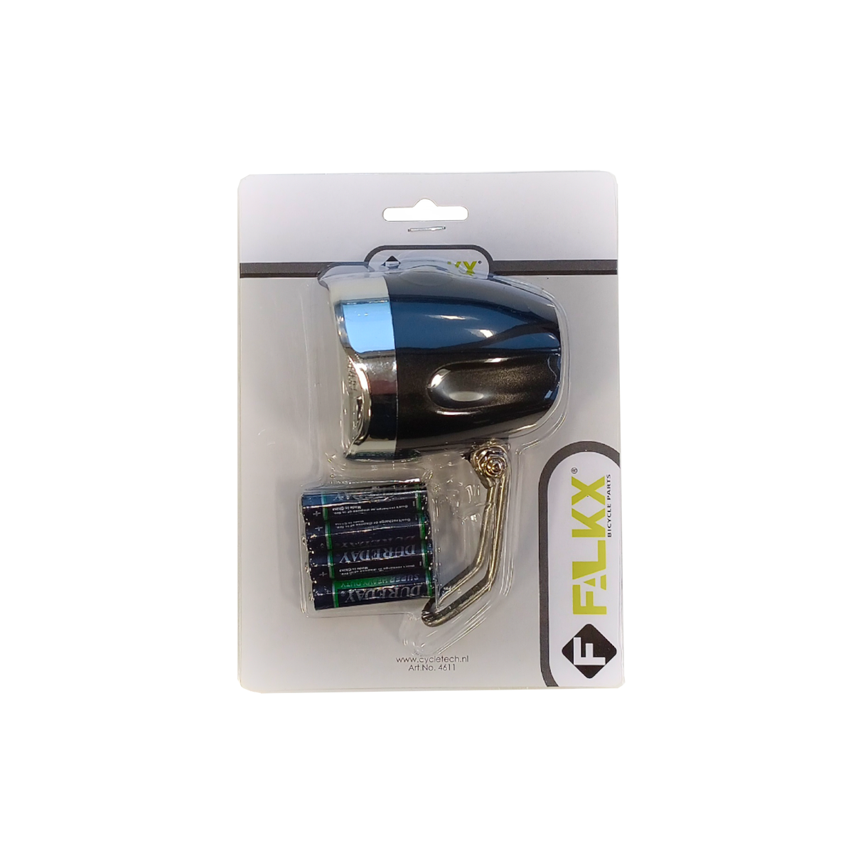 Move headlight 60 mm batteries LED black