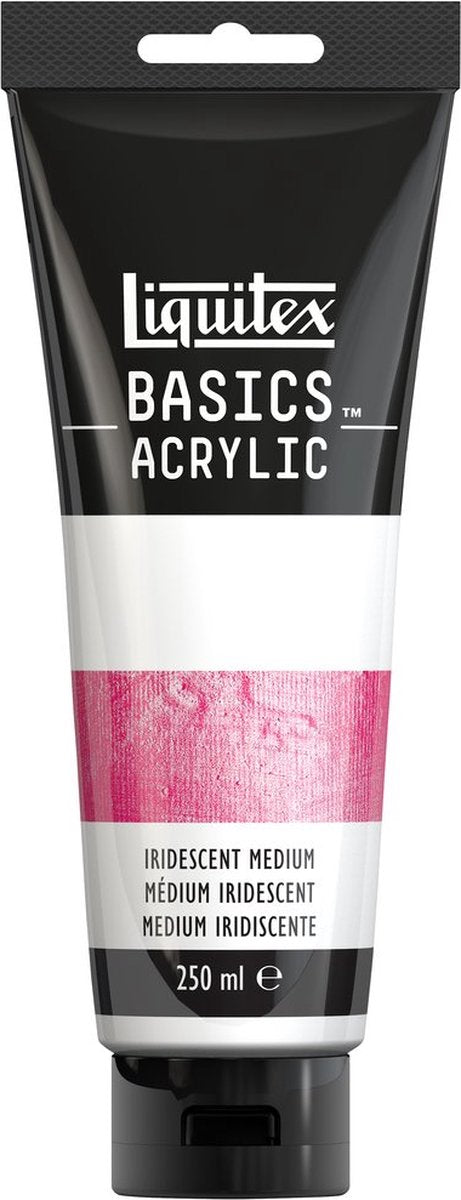 Liquitex 8870309 Basics Iridescent Medium Tube – irisierendes Acrylmedium, transparent mischbar, 250 ml