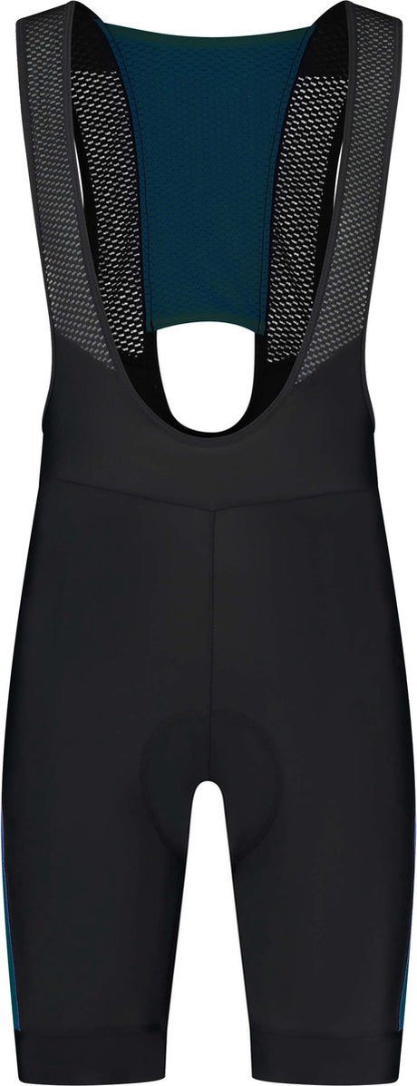 Rogelli tyro ii korte fietsbroek - met bretels - heren - blauw, zwart - maat 3xl