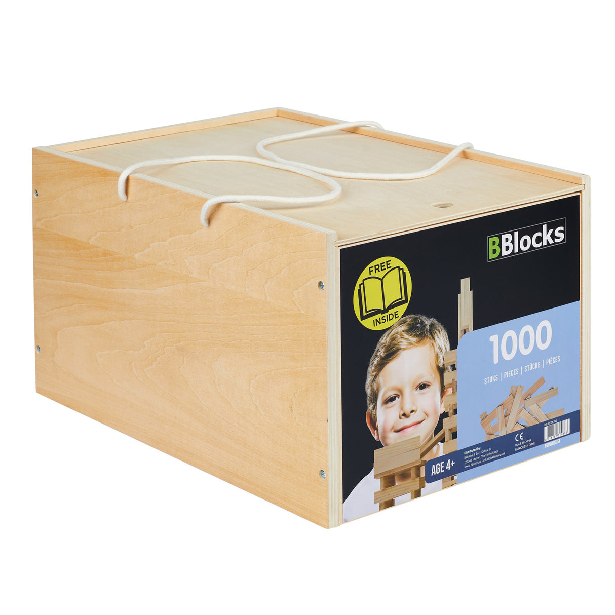 Bblocks Building Boards i opbevaringsboks, 1000dlg.