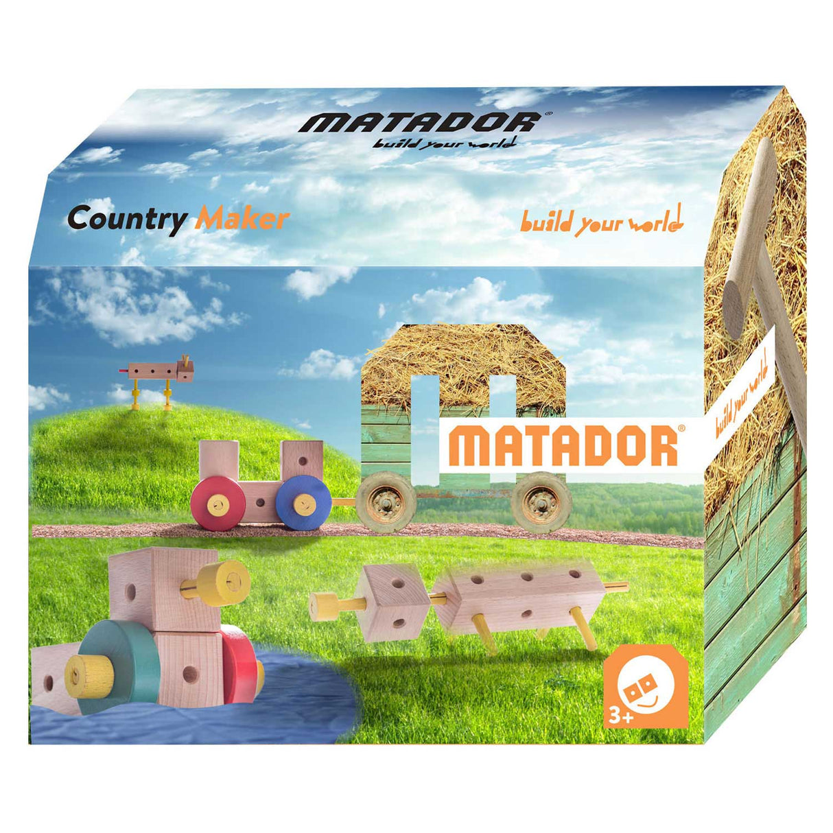 Matador Maker Country Construction Set Wood, 38dlg.