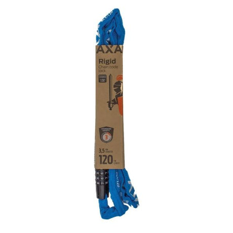 Axa Schlosskette starr 120cm Codeschloss blau (Karte)