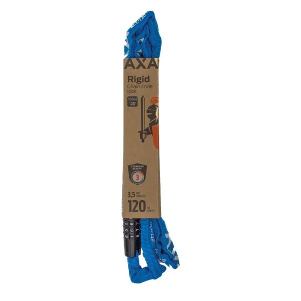Axa Kettenschloss starr RCC Code 120x3,5 – blau