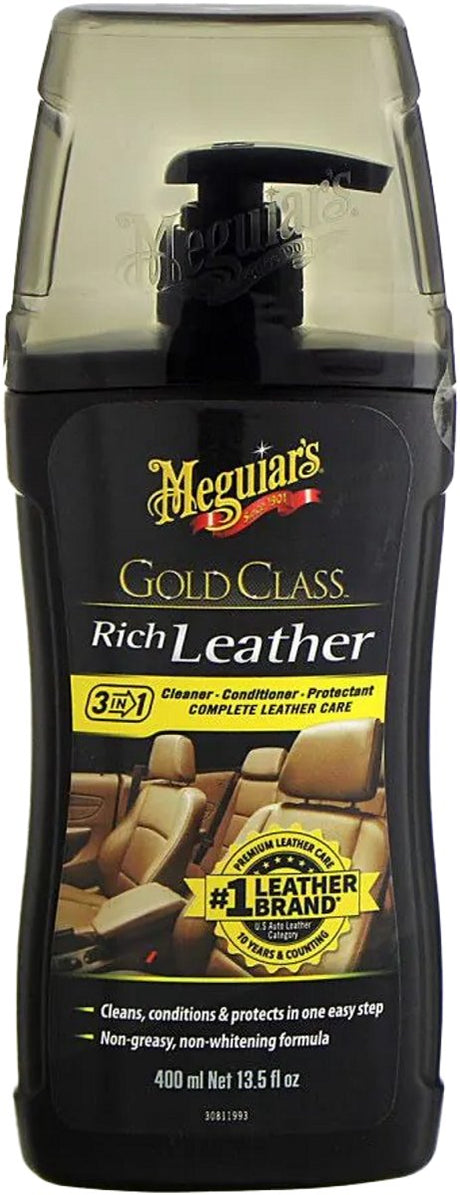 Meguiar's Gold Class Rich Leather Cleaner Conditioner – Autolederbehandlung – Lederreinigung Auto – 400 ml