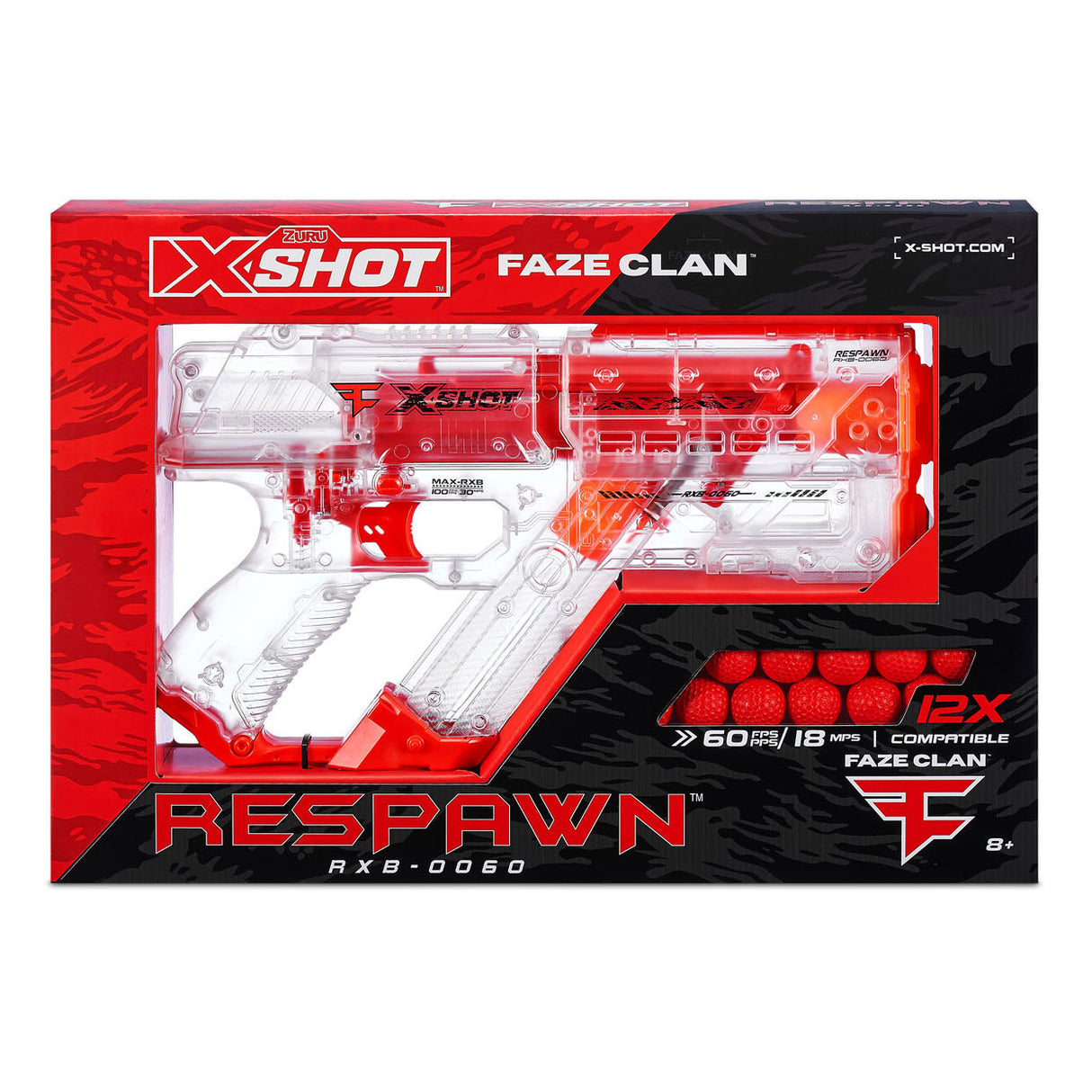 Zuru X-Shot Chaos Faze Respiraggio con 12 Dartballs