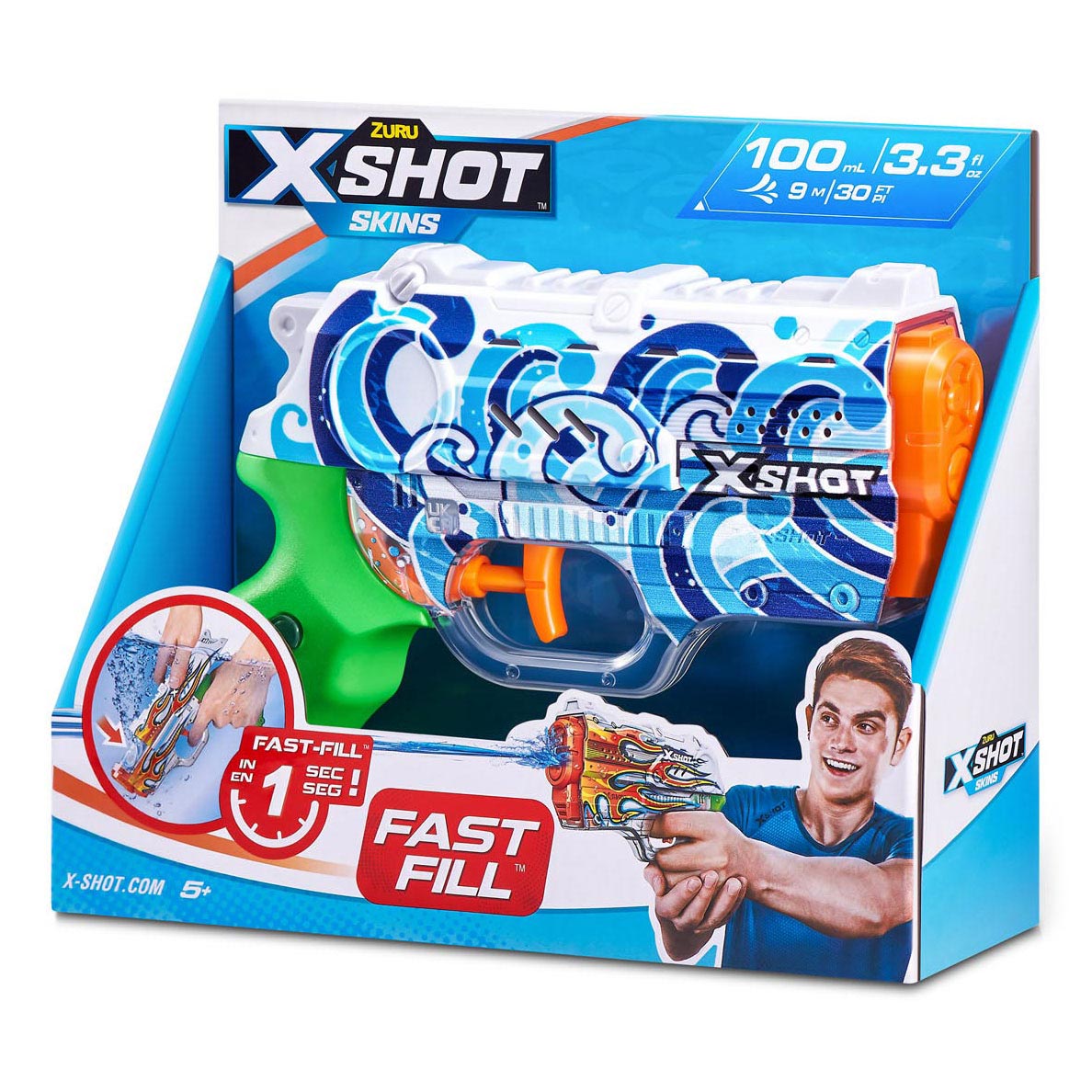 Zuru X-Shot Water Gun Fast Film Skins Nano, 100 ml