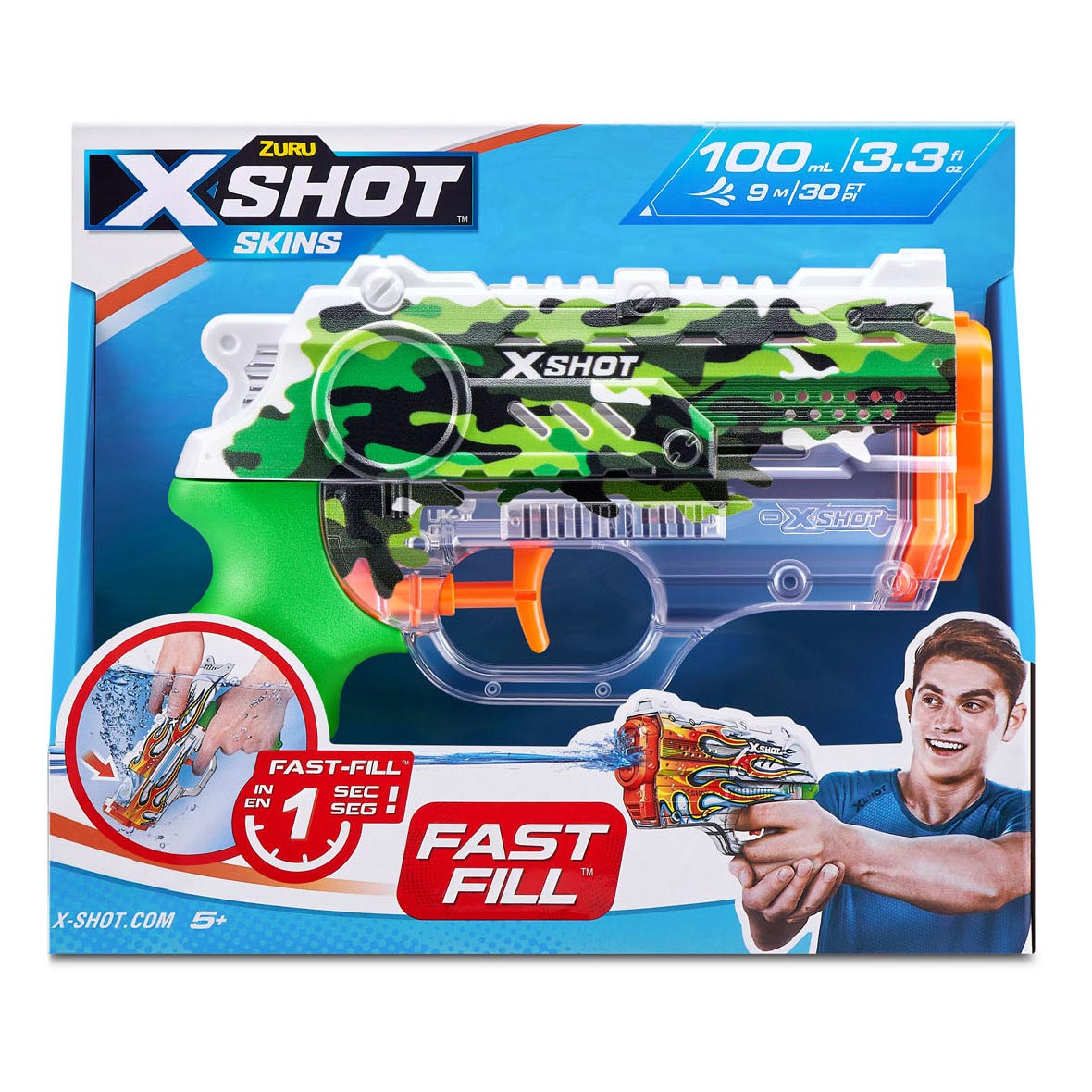 Zuru X-Shot Water Gun Fast Film Skins Nano, 100 ml