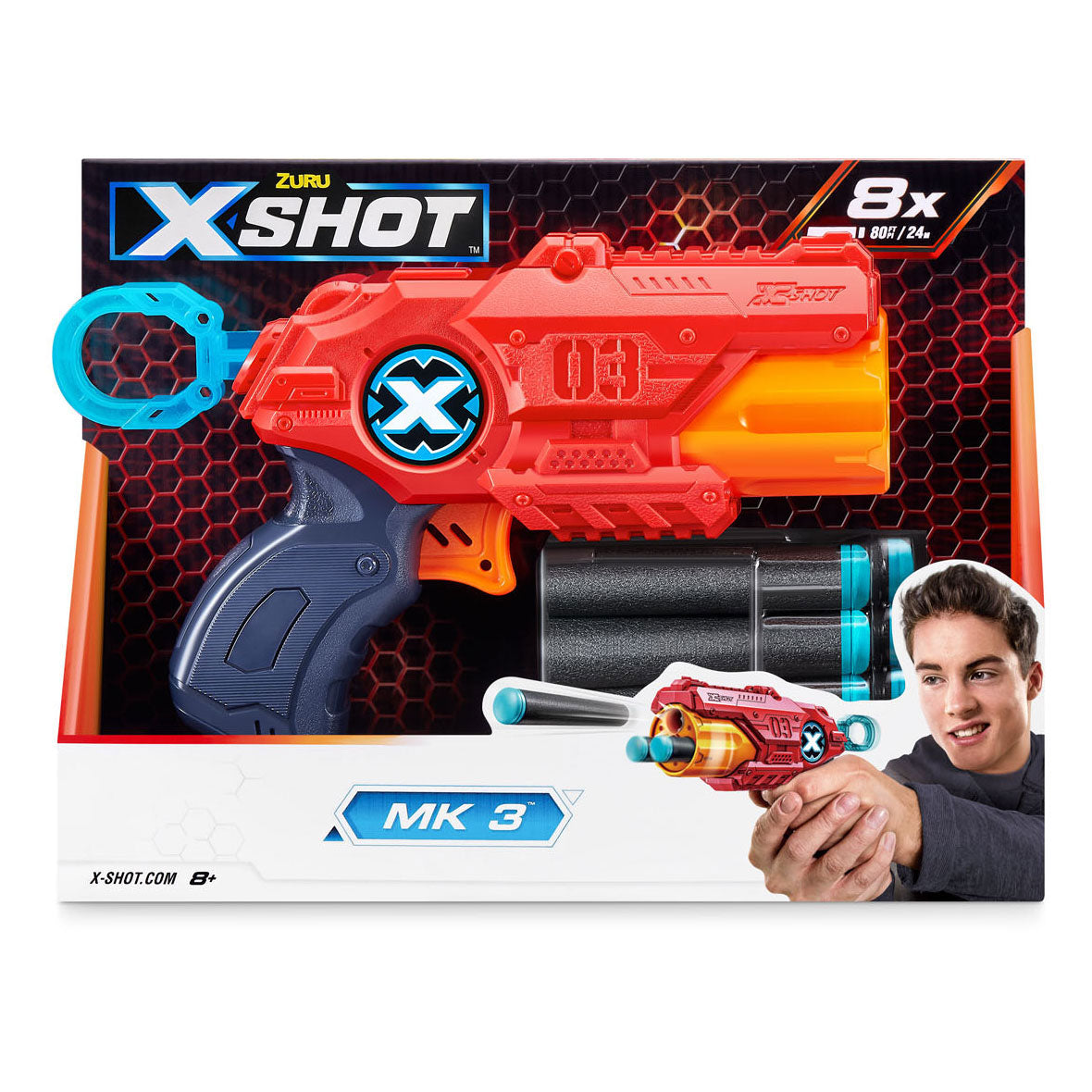 Zuru X-Shot Dart Pistoul mat 8 Pfeile